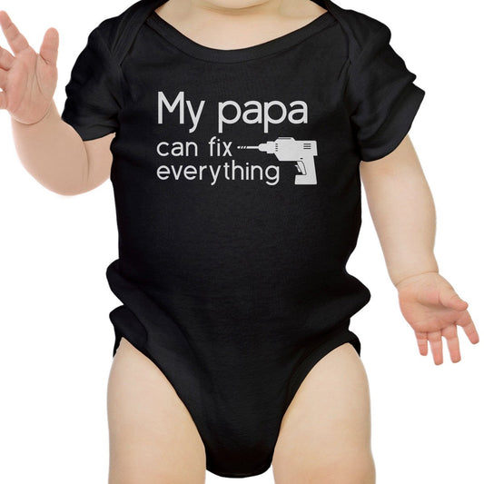 My Papa Fix It Black Adorable Baby Onesies