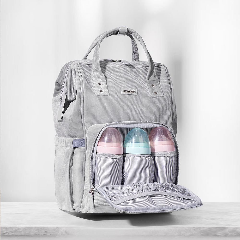 Luxurious Velvet Diaper Backpack – Where Elegance Meets Functionality